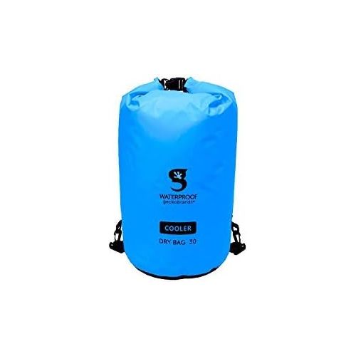  geckobrands 30L Backpack Dry Bag Cooler - Holds 24 Cans or 18 Bottles - Dry Bag Backpack with Adjustable Shoulder Straps - Perfect for Kayaking, Boating, Outdoor Activities and Tra