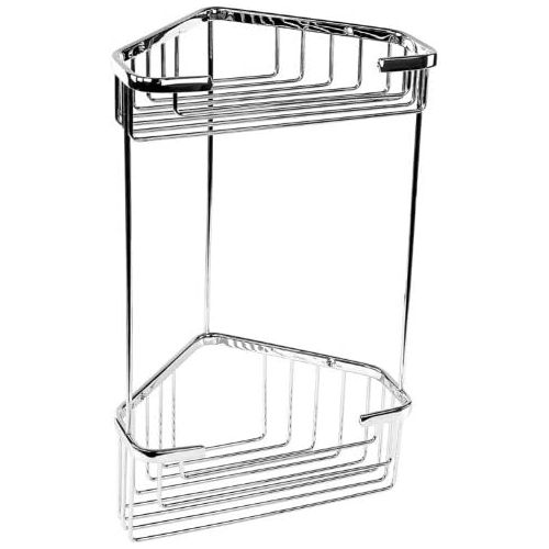  Gedy by Nameeks Gedy Gedy 2482 Gedy 2482 Wire Corner Double Shower Basket,Chrome