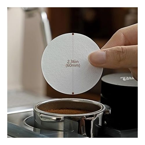  GeeRic 100 Count Coffee Filter Paper, 2.36 Inch(60mm) Replacement Filters Round Disposable Paper Filters Compatible with The AeroPress Coffee and Espresso Maker