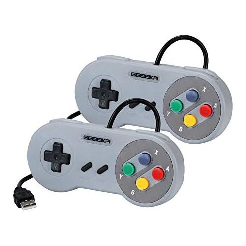  [아마존베스트]geeekpi 2/lot USB Controller Game Pad Joypad Joystick for PC Raspberry Pi 3 Model B Retro