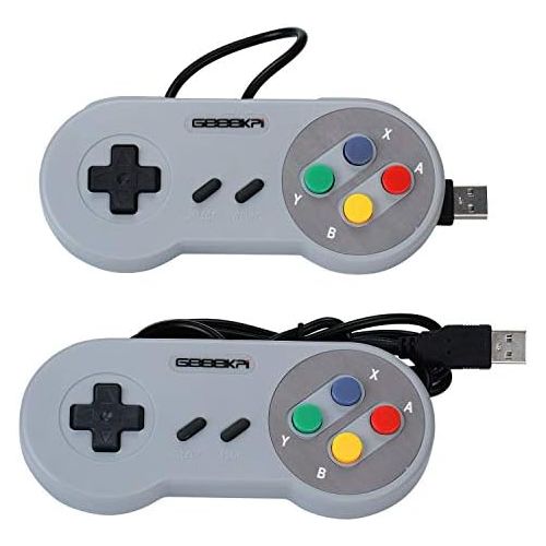  [아마존베스트]geeekpi 2/lot USB Controller Game Pad Joypad Joystick for PC Raspberry Pi 3 Model B Retro