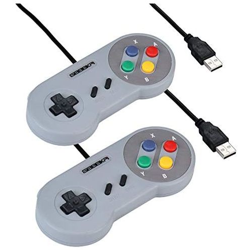  [아마존베스트]geeekpi 2/lot USB Controller Game Pad Joypad Joystick for PC Raspberry Pi 3 Model B Retro