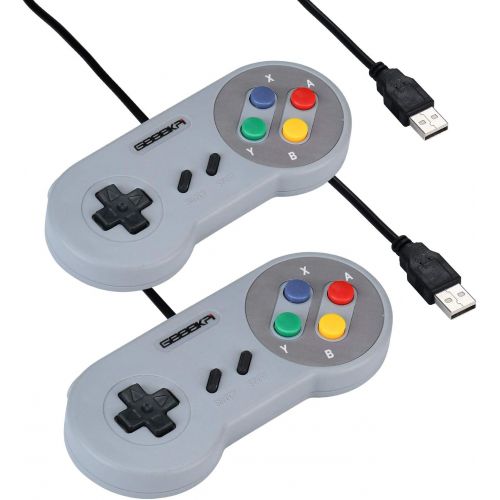  [아마존베스트]geeekpi 2/lot USB Controller Game Pad Joypad Joystick for PC Raspberry Pi 3 Model B Retro