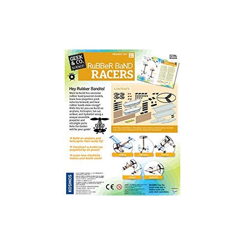  Geek & Co. Science! Rubber Band Racers Kit