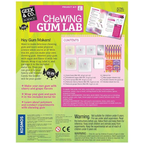  Geek & Co. Science! Thames & Kosmos Chewing Gum Lab Science Kit