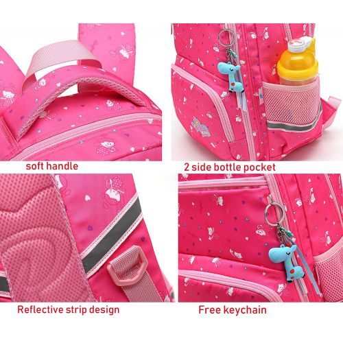  Geek-M Backpack for Girls Lightweight Kids Backpacks Satchel for Primary School Student