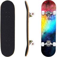 Geelife Pro Complete Skateboards for Beginners Adults Youths Teens Kids Girls Boys 31x8 Skate Boards 7 Layer Canadian Maple Double Kick Concave Longboards