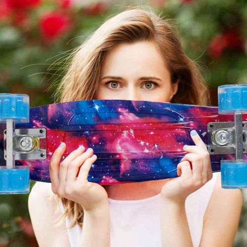  Geelife 22 Complete Mini Cruiser Skateboard for Beginners Youths Teens Girls Boys