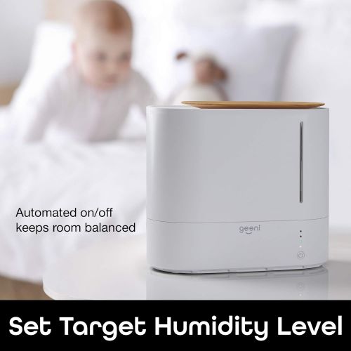  Geeni, Soothe Wi-Fi Smart Humidifier, Quiet Ultrasonic Cool Mist Humidifier with Humistat Humidity Control, Essential Oil Diffuser, App Control, Compatible with Alexa and Google As