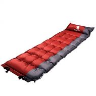 Geertop Portable Self-Inflating Camping Sleeping Pad with Attached Pillow Lightweight Stitching Air Cushion Inflatable Camp Tents Air Mat Mattress for Camping, Hiking Backpacking T