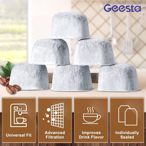  Geesta Premium 12-Pack Replacement Charcoal Water Filters for Keurig Coffee Machine