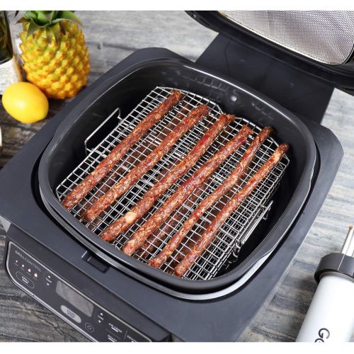  [아마존베스트]Geesta Dehydrator Rack Stainless Steel Stand Accessories Compatible with Ninja Foodi Grill, AG300, AG400