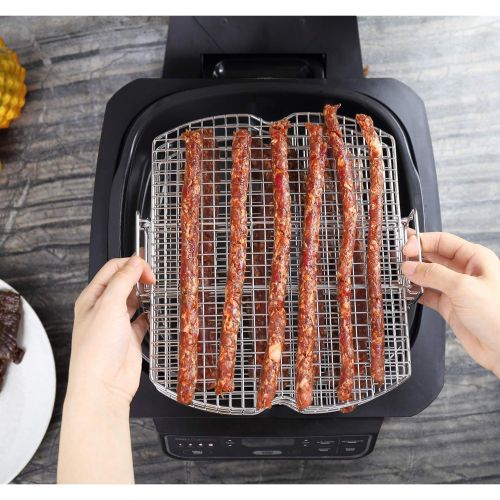  [아마존베스트]Geesta Dehydrator Rack Stainless Steel Stand Accessories Compatible with Ninja Foodi Grill, AG300, AG400