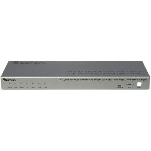  Gefen 4K Multi-Format 4 x 1 Scaler with Auto-Switching & HDBaseT Output