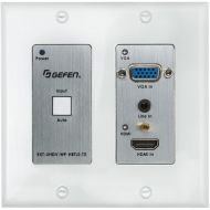 Gefen 4K Multi-Format 2x1 HDBaseT Wall Plate Sender with Scaler, Auto-Switching, and PoH