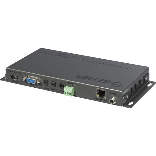  Gefen 4K Multi-Format 2x1 HDBaseT Sender with Scaler, Auto-Switching, and PoH