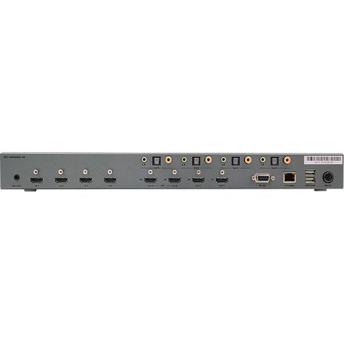  Gefen 4K Ultra HD 600 MHz 4x4 Matrix Switcher with Audio De-Embedder