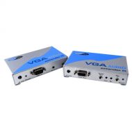 Gefen VGA-AUDIO-141 VGA Video & Audio Serial Extender, Sender With Receiver - Transfers Signals Over Network Cables