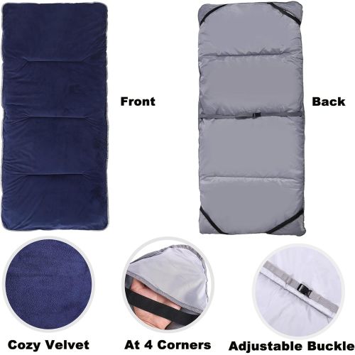  Gehannah Thick Camping Sleeping Pad, Soft Comfortable Microfiber Camping Cot Pads for Adults, Lightweight Foldable Sleeping mats for Traveling Hiking Backpacking Traveling