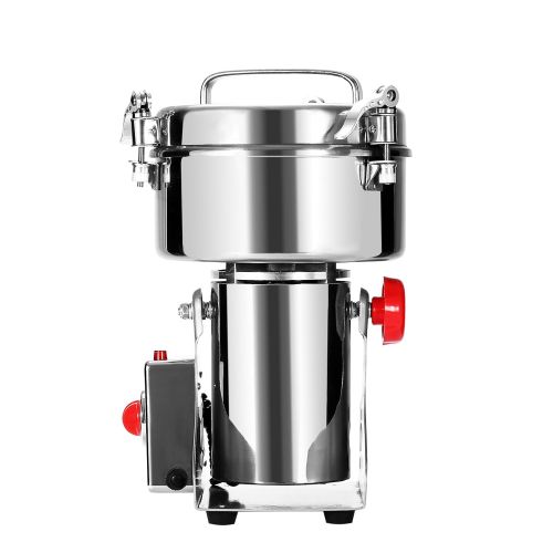  Geindus Mophorn Electric Grain 1000g Mill Grinder Powder Machine 2800W 50-300 Mesh Food Grade Stainless Steel for Kitchen Herb Spice Pepper Coffee