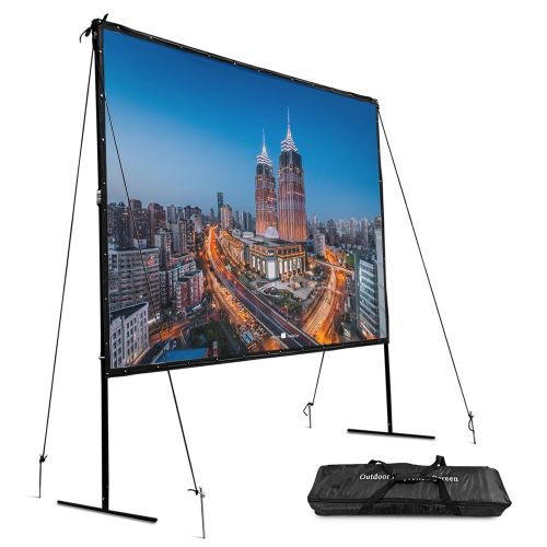  Geindus Projector Screen 144 Portable Projection Screen 16 : 9 With Stand & Carrying Bag