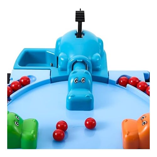  63 Pieces Game Replacement Marbles 3 Set Game Replacement Balls Compatible with Hungry Hungry Hippos, 57 Red Balls and 6 Yellow Balls