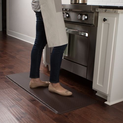  GelPro Classic Anti-Fatigue Kitchen Comfort Chef Floor Mat, 20x48”, Linen Granite Gray Stain Resistant Surface with 1/2” Gel Core for Health and Wellness