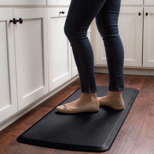  GelPro Elite Premier Anti-Fatigue Kitchen Comfort Floor Mat, 20x48”, Linen Khaki Stain Resistant Surface with Therapeutic Gel and Energy-return Foam for Health and Wellness