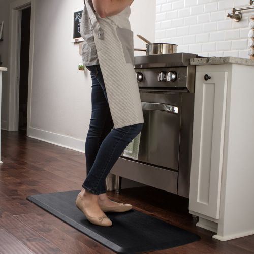  GelPro Elite Premier Anti-Fatigue Kitchen Comfort Floor Mat, 20x48”, Linen Khaki Stain Resistant Surface with Therapeutic Gel and Energy-return Foam for Health and Wellness