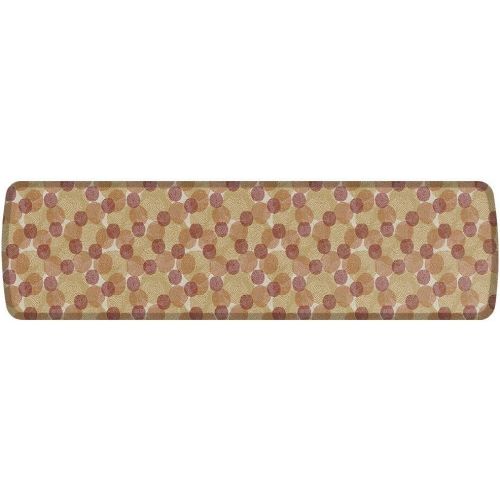  GelPro Elite Premier Anti-Fatigue Kitchen Comfort Floor Mat, 20x72”, Blossom CrimsonGold Stain Resistant Surface with Therapeutic Gel and Energy-return Foam for Health and Wellnes