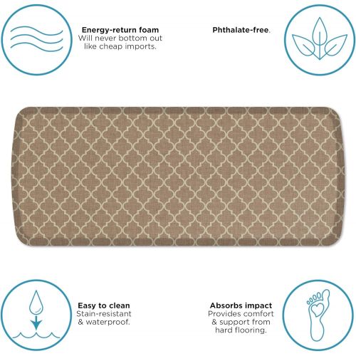  GelPro Elite Premier Kitchen Floor Mat, Khaki, 20 x 72