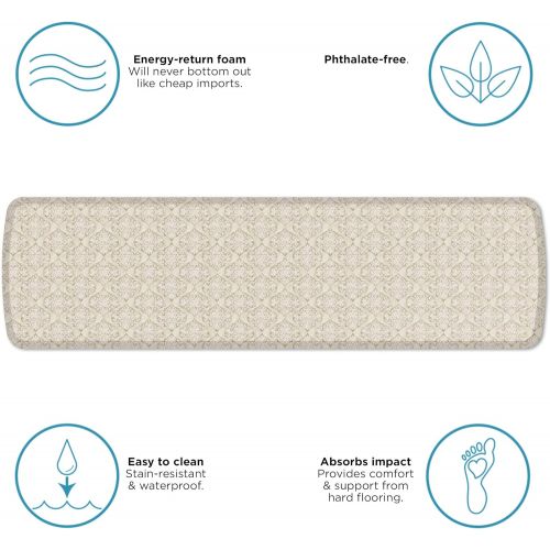  GelPro Elite Premier Kitchen Floor Mat, Khaki, 20 x 72