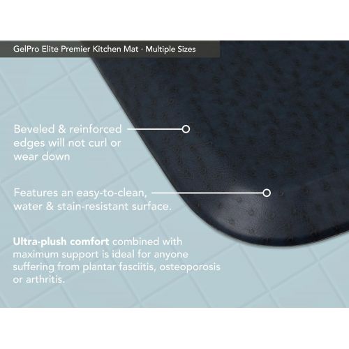  GelPro Elite Premier Kitchen Floor Mat, Khaki, 20 x 72