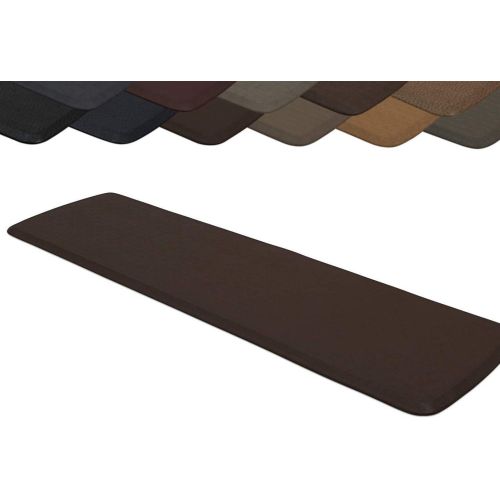  GelPro Elite Premier Anti-Fatigue Kitchen Comfort Floor Mat, 20x48”, Vintage Leather Slate Stain Resistant Surface with Therapeutic Gel and Energy-return Foam for Health and Wellne