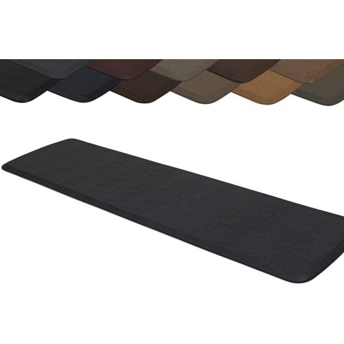  GelPro Elite Premier Anti-Fatigue Kitchen Comfort Floor Mat, 20x48”, Vintage Leather Slate Stain Resistant Surface with Therapeutic Gel and Energy-return Foam for Health and Wellne