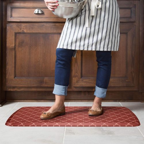  GelPro Elite Premier Anti-Fatigue Kitchen Comfort Floor Mat, 20x48”, Vintage Leather Slate Stain Resistant Surface with Therapeutic Gel and Energy-return Foam for Health and Wellne