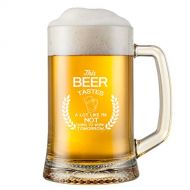 [아마존베스트]Gelid This Beer Tastes A Lot Like Im Not Going To Work Tomorrow - Funny Beer Glasses for Boyfriend Dad Husband or Brother - Novelty Retirement Beer Lover Gift Idea for Men Coworker Best