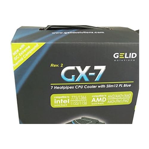  Gelid Solutions CC-GX7-02-A 120mm Hydro 7 Heatpipe CPU Cooler