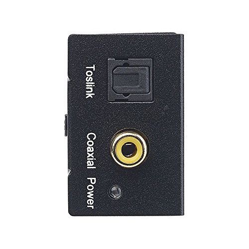  Gemgoo Digital Optical Coax to Analog Stereo Audio L/R Converter Adapter with Optical Cable RCA Cable