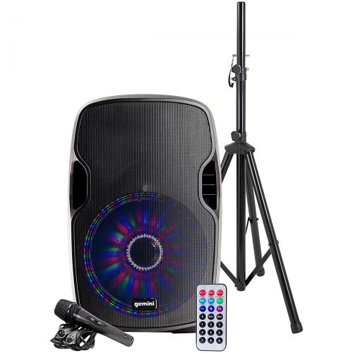  Gemini AS-12BLU-LT-PK 12 in. Powered Bluetooth Speaker Package