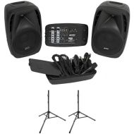 Gemini ES-210MXBLU-ST Portable PA System Pack with 10