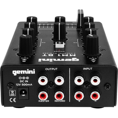  Gemini MM1BT 2-Channel Compact Mixer with Bluetooth