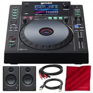 Gemini MDJ Series MDJ-900 Professional Audio DJ Media Player PreSonus Eris E3.5 Multimedia Reference Monitor (Pair) Deluxe Accessory Bundle