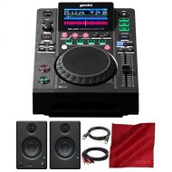 Gemini MDJ Series MDJ-600 Professional Audio DJ Media Player PreSonus Eris E3.5 Multimedia Reference Monitors (Pair) Deluxe Bundle