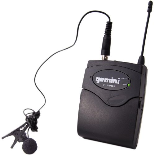  Gemini UHF-04HL 4 Channel Wireless Microphone System with 4 Portable Headset Lavaliers