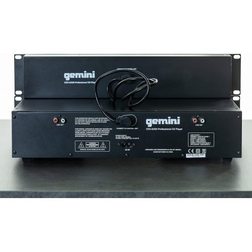  Gemini CDX Series CDX-2250i Professional Audio DJ Equipment Multimedia CD Media Player with Audio CD, CD-R, and MP3 Compatible with USB Input,MultiColored