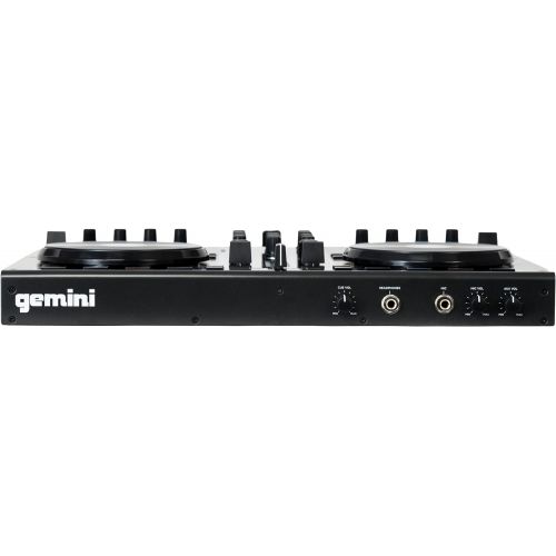  [아마존베스트]Gemini GV Series G2V Professional Audio 2-Channel MIDI Mappable Virtual DJ Controller with Touch Sensitive Jog Wheel and LED Monitor