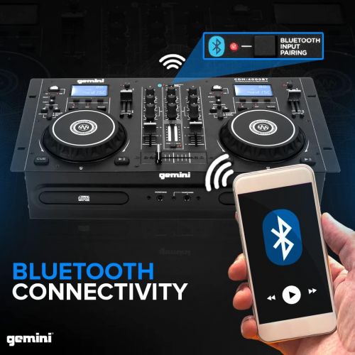  [아마존베스트]Gemini CDM-4000BT CD/Mixer Combo with Bluetooth Input