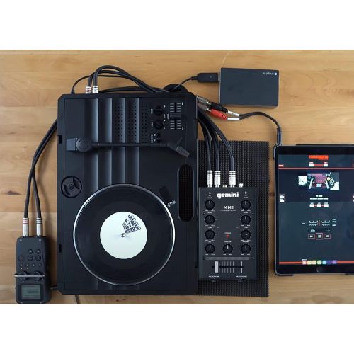  [아마존베스트]Gemini MM1 Professional Audio 2-Channel Stereo 2-Band Rotary Compact DJ Mixer with Cross-Fader and Individual Gain Control,20.00 x 20.00 x 20.00,Black