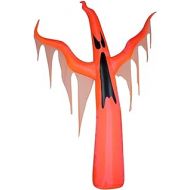 Halloween Inflatable Giant 11 Ft Orange Neon Draped Ghost By Gemmy